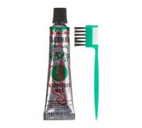 Cera per baffi Clubman - cera per lo styling colorata marrone con pettine