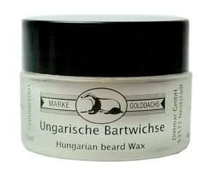 Cera per barba ungherese Gold Badger in un barattolo di vetro