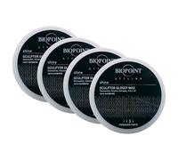 Cera Per Capelli Lucidante SCULPTOR GLOSSY WAX a Fissaggio Forte Senza Residui. Azione Idratante e Illuminante, Definisce e Modella La Chioma 100 ml (4 Unità)