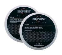 Cera Per Capelli Lucidante SCULPTOR GLOSSY WAX a Fissaggio Forte Senza Residui. Azione Idratante e Illuminante, Definisce e Modella La Chioma 100 ml (2 Unità)