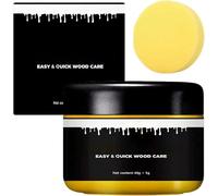 Cera per mobili, cera d'api per mobili e balsamo per legno, restauratore completamente naturale per tavoli, armadi e utensili in legno, per tutti i tipi di legno e colori, impermeabile, protezione di