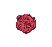 Cera sigillo adesivi, Adesivi Sigillo Cera 30 Pezzi Multicolor 3cm for Buste Inviti Di Nozze Biglietti D'auguri(Wine Red Best Wishes)