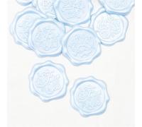 Cera sigillo adesivi, Busta Adesiva Sigillo Cera Adesivi Multicolor 30mm Confezione da 10/20/30 Pz(30pcs,30MM-LIGHT BLUE)