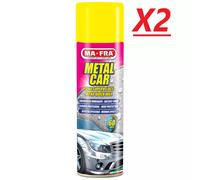 2x CERA SPRAY MAFRA METAL CAR 500ML LUCIDA PROTEGGE CARROZZERIA AUTO METALIZZATE