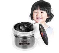 Cera temporanea per capelli, unisex, per acconciature, per uomini, donne, feste, cosplay, Halloween, 100 g, colore nero