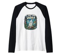 C'era Una Vodka. Divertente Alcool Serata Pub Discoteca Maglia con Maniche Raglan