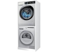 Ceramcia Tuscia Mobile Lavatrice e Asciugatrice a Colonna in Legno Domina 70 x 50x H 174 cm Legno 1.8 cm Supporto in Kit per Lavanderia SLIM Profondità Ridotta