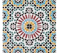 Cerames piastrelle ceramiche marocchine Hass - ceramiche piastrelle mosaico decorative per il bagno, la cucina, sotto le scale | Piastrelle colorate marocchine con motivo orientale 20x20 cm