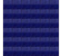 Cerames piastrelle monocolore messicane Talavera Márquez - ceramiche piastrelle di mosaico blu decorative per bagno, doccia, cucina, Una confezione di 30 piastrelle blu 10,5x10,5 cm