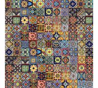 Cerames Piastrelle Mosaico Messicane - 120 ceramiche mattonelle messicane decorative per bagno, doccia, scale, parete posteriore della cucina | Tessere mosaico ceramica 5x5 cm