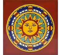 Cerames Piastrelle Mosaico Messicane Vina - 30 ceramiche mattonelle messicane decorative per bagno, doccia, scale, parete posteriore della cucina | Tessere mosaico ceramica 10,5x10,5 cm