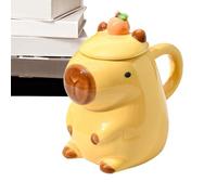 Ceramic Animal Mug - Creative Rounded Handle, Cute Sculpted Design, Coffee