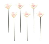 Ceramic Bee Watering Station : 6 Pieces Ceramic Flower Shaped Bird Bath