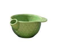 Ceramic Berry Washing Bowl | 7.2x7.2x3.9in Raised Center With Drainage