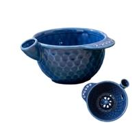 Ceramic Berry Washing Bowl - Raised Center Large Capacity with Drainage