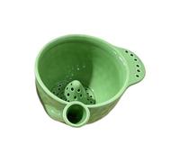 Ceramic Berry Washing Bowl Raised Center Large Capacity with Drainage