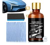 Ceramic Coating Set For Car Paint - 50ml 75g Dust Resistant Water - Auto High Gloss Sealant For Vehicle Shine - Hydrophobic Protective Agent