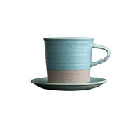 Ceramic Coffee Cup Set, Handmade Creative Mug, Simple Water, Retro Hand Brewed Plate(Color 10)