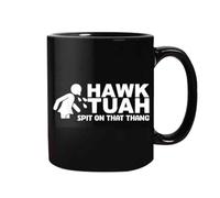 Ceramic Coffee Mug - 3,74 x 3,15 Inches Ceramic Accent Tazze | Slogan Design Funny CeramicCup | 350 ml Sturdy Decorative Drinking Cup Accent Mug for Home School | Water Cup Hawk Tuah 24 Spit on Thang