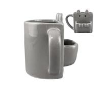 Ceramic Coffee Mug 435ml Novelty Cup With Cookie Divider Funny Drinkware