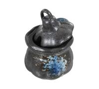 Ceramic Condiment Pot Japanese Style Vinegar Jar Kitchen Tool Round Storage 1Pack