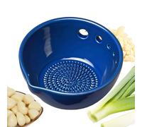 Ceramic Garlic Grater - Fine Paste Grinding Dish, Ginger Grinder Bowl for Food Prep, Handcrafted Kitchen Tool Set with Tooth Texture, Processing Aid for Crushing Mincing Blending