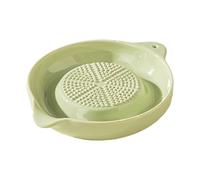 Ceramic Garlic Mincer, Crushes Ingredients Easily, Manual Grinding Plate, Glazed Ceramic Kitchen Tool Smooth, Food Prep Grinder Multi Use, Garlic Ginger Cheese Lemon 3.54x0.79 inches