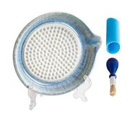 Ceramic Ginger Garlic Grater Plate Kitchen Tool with Stand
