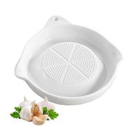 Ceramic Grater Plate - Ginger Grinder Dish with Spout | Ceramic Manual Multi-Functional,Ginger Grater Plate,for Chocolate Cheese Lemon Vegetable Nuts Home Restaurant Barbecue