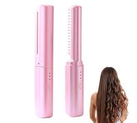Ceramic Hairdressing Comb, Cedar and Ash Ceramic Comb, Smooth, Frizz-Free Hair Anytime, Anywhere, Latest Hairdressing Combs, Cordless 2-In-1 Touch-Up Combs For Less Frizz (Pink)