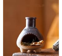 Ceramic Incense Burner Holder,Tabletop Mini Fireplace for Palo Santo/Sage/Cedar Burning,Ceramic Ash Tray,Aromatic Zen Decor,Meditation Altar Centerpiece for Home & Office (Gradient color-A)