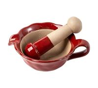 Ceramic Mortar And Pestle - Traditional Manual Grinder | Japanese Style Grinding Bowl With Handheld Crusher, No Rock Powder Mortar and Pestle Set for Dorm Cooking Home Crafting
