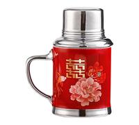 Ceramic Mug, Creative Chinese Design, Nostalgic Kettle Style, 460ml with Lid, Coffee Cup for Wedding, Birthday, Home, Offices, Gifting Ideas, Couples, and Daily Use, 6.38x3.46 inches