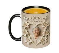 Ceramic Mug - Grandma Drinkware Home Decor,300ml Elegant Tea Coffee Mugs - for Women Grandma Mom Milk Latte Cappuccino Juice Soda Beer Home Office Birthday Party