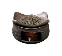 Ceramic Oil Burner - Handmade Ceramic Compact | Candle Melts Warmer Elegant Design Safe Aromatherapy for Kitchen, Bathroom, Dormitory, Apartment, Restaurant, Yoga or Spa