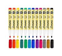 Ceramic Paint Pens | 12 Pieces Quick-Drying Waterproof Art Supplies