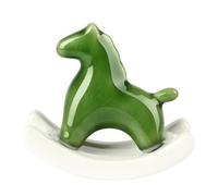 Ceramic Rocking Horse Statue for Home, Modern Art Sculpture for Table