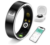 Ceramic Smart Ring for Men Women -Sleep Tracker Ring with Heart Rate Monitor,Blood Oxygen, Blood Pressure and pedometer Ring, 8 Sport Modes Fitness Tracker, IP68 Waterproof with 5-day Battery Life