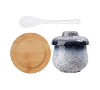 Ceramic Steaming Pot 250ml Leakproof Soup Noodle Bowl, Compact Design Kitchen Noodle Bowl Egg Custard Maker for Vegetable, Dessert, Appetizer, Birds Nest, Home and Cooking