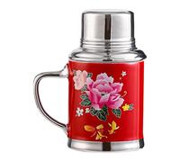 Ceramic Tazza, Creative Chinese Design, Nostalgic Kettle Style, 460ml with Lid, Coffee Cup for Wedding, Birthday, Home, Uffizi, Gifting Ideas, Coppie, and Daily Use, 6,38 x 3,46 pollici
