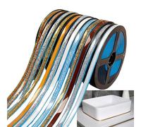 Ceramic Tile Gap Tape Self Adhesive Caulk Strip, Self Adhesive Caulk Tape, Self-Adhesive Gap Beautifying Tapes for Bathtub Shower Sink Toilet Kitchen Wall Edge (Sapphire Blue,8mm*6 m)