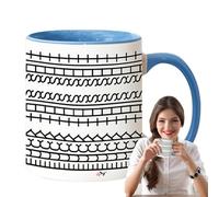 Ceramic Water Mug - Ceramic Cup Decorative Desktop Ornament,ceramics Cup Multi Use Insulated Hot Beverage Drinkware, Hand Crafted Clay Pottery + Thick Structural Walls, Ergonomic Smooth Glazed Clay