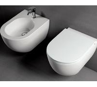 Ceramica Azzurra - Comoda Sospesi wc + bidet + coprivaso soft close CMVCSPE00000BI+CMBIS000000MBI+COM1800/F