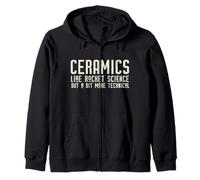 Ceramica Come LA Scienza dei Razzi MA Un PO' più Tecnica Meme Felpa con Cappuccio