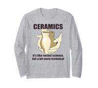 Ceramica Come LA Scienza dei Razzi MA Un PO' più Tecnica Meme Maglia a Manica