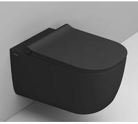 Ceramica Dolomite Mirto vaso wc sospeso senza brida nero opaco D462581