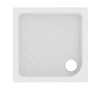 Ceramica Dolomite Piatto doccia quadrato in ceramica modello gemma 2, h. 7 cm, design antiscivolo, 80 x 80 cm