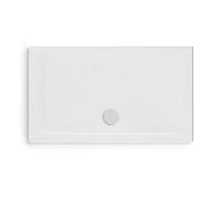 Ceramica Dolomite Piatto doccia rettangolare in ceramica modello squash, ultrasottile h. 4 cm, antiscivolo, 70 x 120 cm