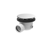 Ceramica Dolomite T8520AA Piletta Doccia con Coperchio in ABS Piatto, Cromo