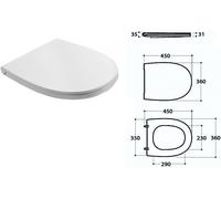 CERAMICA GLOBO 4ALL SEDILE/COPRIVASO DUROPLAST CHIUSURA TRADIZIONALE MDR19BI